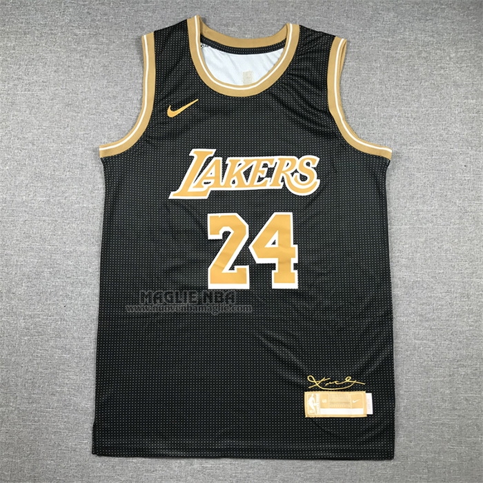 Maglia
 Kobe Bryant NO 24 Los Angeles Lakers Select Series Or
 Nero
